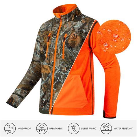 Camo Blaze Orange Hunting Jacket Mens Clothes Bassdash Hunting