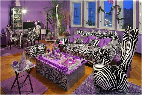 Zebra Stripes Purple Accent Living Room Pictures Photos And Images