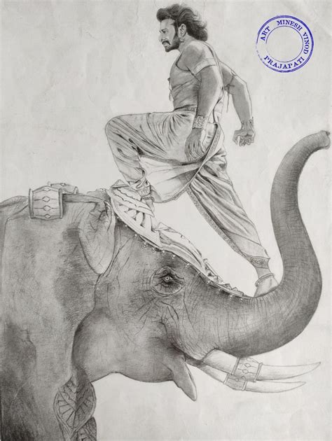 Drawing Of Bahubali Celebrity Art Drawings Animal Drawings Sketches