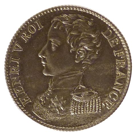 10376 Henri V 1 Franc SUP 1 Franc De 151 à 500 Euros Bruxelles