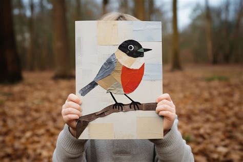 Boy showing bird artwork poster | Premium Photo - rawpixel