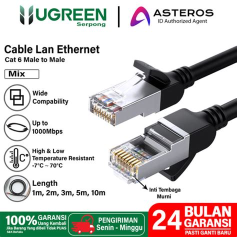 Jual Kabel Lan Ethernet Rj Ugreen Cat E Cat Cat Cat Utp Awg