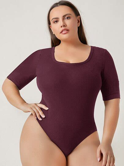 Shop Plus And Curve Bodysuits Plus Size And Curve Clothing Shein Usa