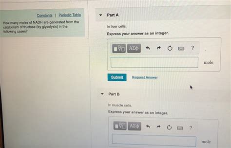 Solved PartA How Many Moles Of NADH Are Generated From The Chegg