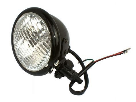 Lampa Prz D Black Skuter Chopper Cafe Race Motocykl Lampa Przednia