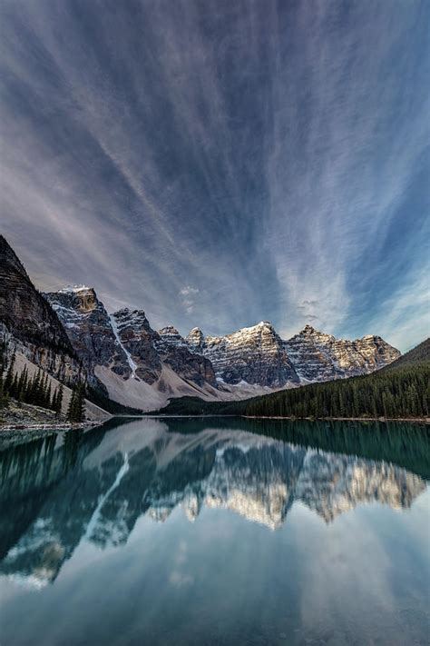 Moraine Lake Sky Reflection Photograph By Pierre Leclerc Photography