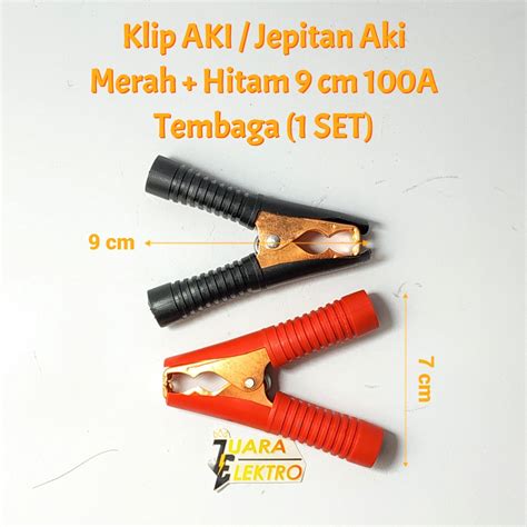 Jual Klip Aki Jepitan Aki Merah Hitam Cm A Tembaga Set