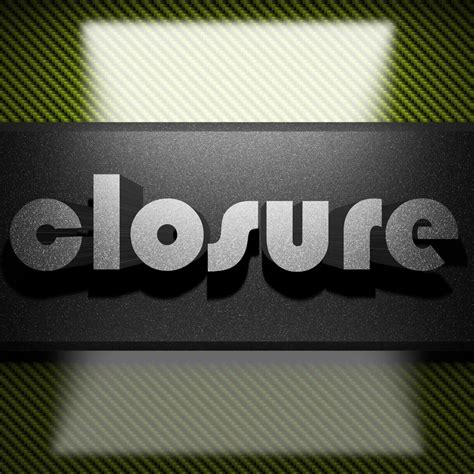 Closure Word Of Iron On Carbon 6385190 Stock Photo At Vecteezy