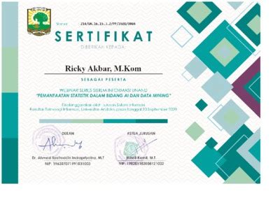 Webinar Jurusan Sistem Informasi Tanggal 30 September 2020 Document