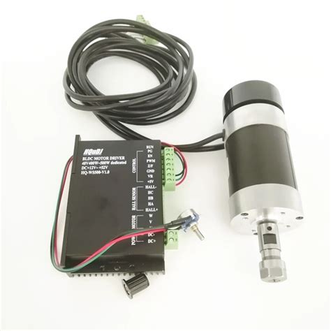 ER11 48V 400W 12000rpm Brushless Spindle Motor Drive Kits High Speed DC