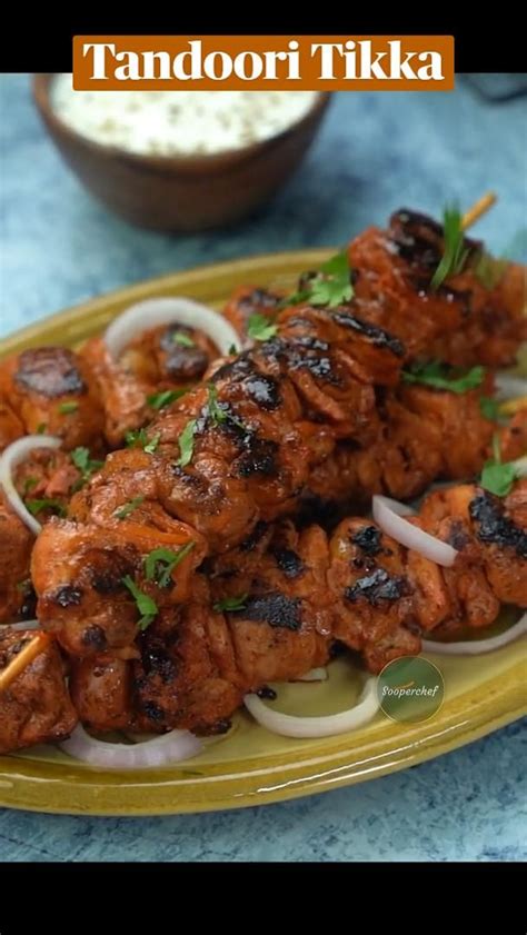 Tandoori Chicken Tikka With Onion Salad Recipe By Sooperchef Chicken