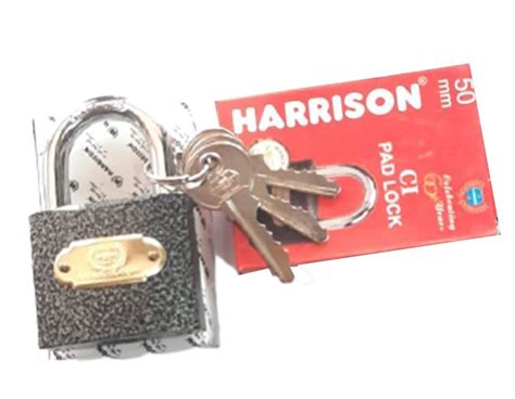 With Key Home Harrison SS CI Padlock Padlock Size 50 Mm Polished At