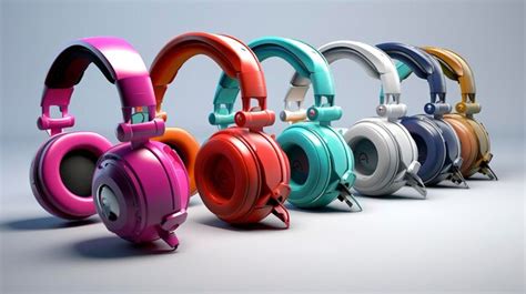 Premium Photo | Different Colors and Styles of Headphones