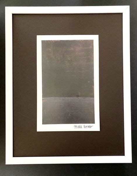 Mark Rothko Signed Print Abstract Art Expressionist Minimalist