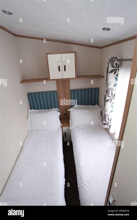 Luxury interior of a static caravan, Holiday Home Stock Photo - Alamy