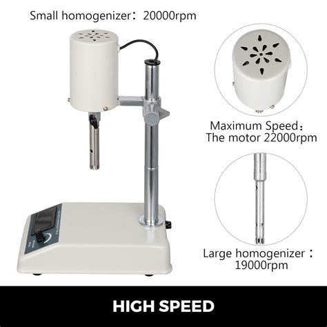 Homogeneizadores Y Accesorios VEVOR Homogeneizador De Alta Velocidad