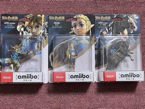 【未使用】【未開封】ゼルダの伝説 ブレス オブ ザ ワイルド Amibo★ゼルダ姫とリンク2種類 アミーボnintendoの落札情報詳細