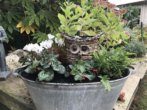 Garden Owl Planter Owl Planter Garden Owl Garden