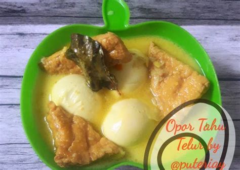 Resep Opor Tahu Telur Oleh Puteriayu Cookpad