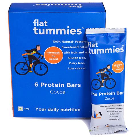 Flat Tummies Protein Bar 35gm Each Cocoa Buy Box Of 60 Bars At Best