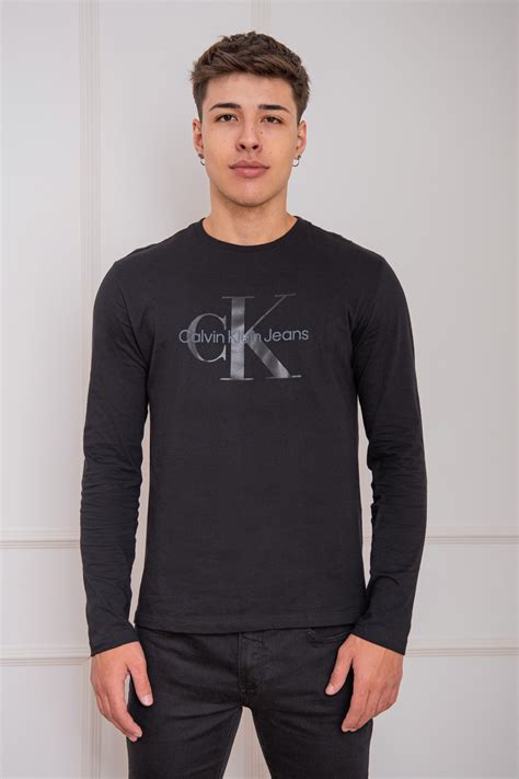 Camiseta Ml Calvin Klein Jeans Logo Comprar Online Pir Mide Center