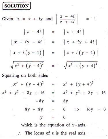 Exercise 2 6 Geometry And Locus Of Complex Numbers Problem Questions