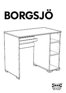 Manual De Uso Ikea Borgsjo Escritorio