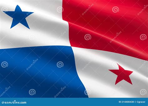 Bandera de panamá stock de ilustración Ilustración de satén 214400438