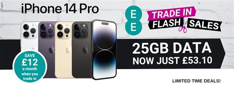 iPhone 14 Pro EE Deals - Trade In and Save £288 (£12 a month) - Phones LTD