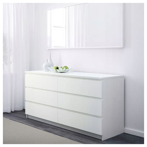 IKEA MALM Komoda 160x78cm 6 szuflad biały 7401539003 oficjalne