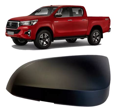 Capa Retrovisor Hilux 2016 2017 2018 A 2021 Preta Sem Furo Frete grátis