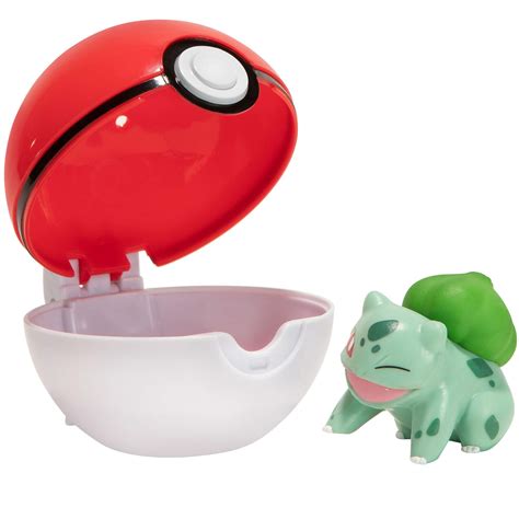 Pokemon Official Bulbasaur Clip And Go Comes With Bulbasaur Action