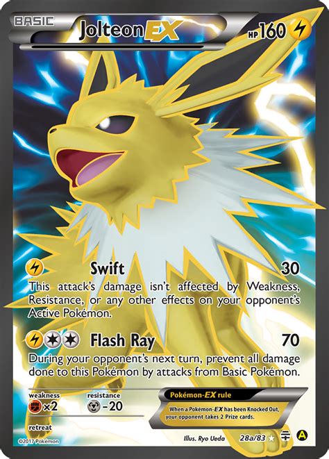 Jolteon Ex 28a Generations 2016 Pokemon Card