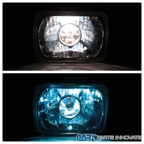 X Black H H H Sealed Beam X Projector Headlights H