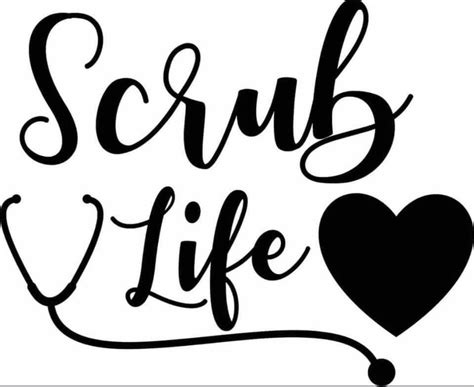 Scrub Life Commercial Grade Vinyl Decal Healthcare Essential Etsy