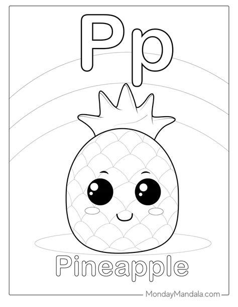 20 Pineapple Coloring Page Free PDF Printables