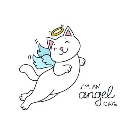 Anime Cat With Angel Wings