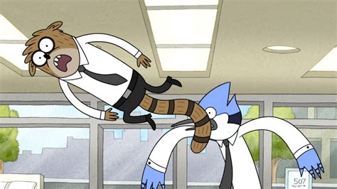 Image S5e36070 Rigby Jumping Off The Bedpng Regular Show Wiki