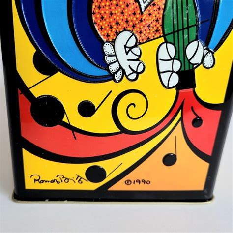 Romeo Britto Other Vintage Romero Britto Art Tin Container Creme