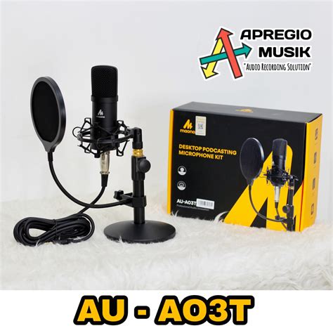 Maono Au A T Podcast Microphone Kit Condenser Studio Lazada Indonesia