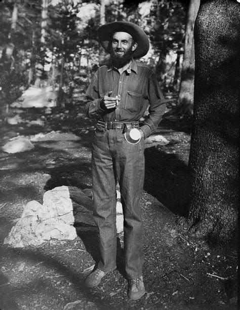 Legendary Photographer Ansel Adams Taking A Smoke Break Circa 1920s