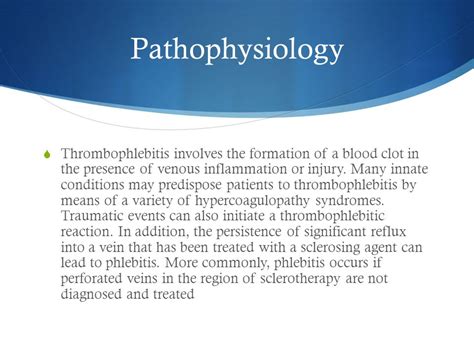 Thrombophlebitis Kyle Christakos David Cohee Wade Dowling Paul James Levi Street Stanton