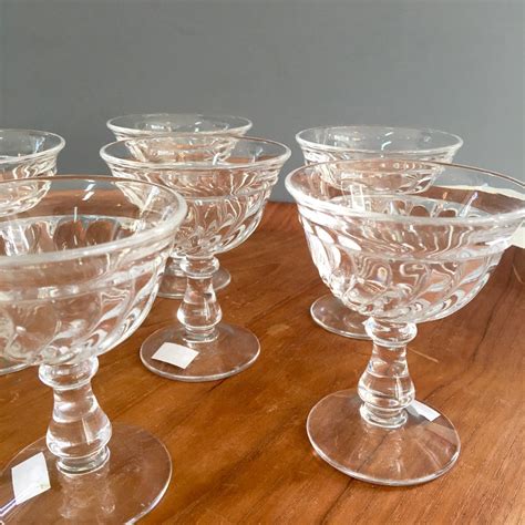 Fostoria Colony Footed Cocktail Glasses Set Of 6 Mid Century Vintage Nextstage Vintage