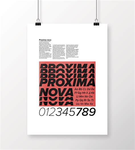 Proxima Nova Type Poster Behance