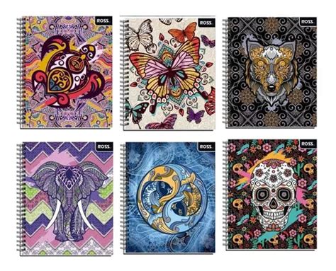 Cuaderno Universitario Pattern Hojas Pack Uni Ross Cuotas Sin