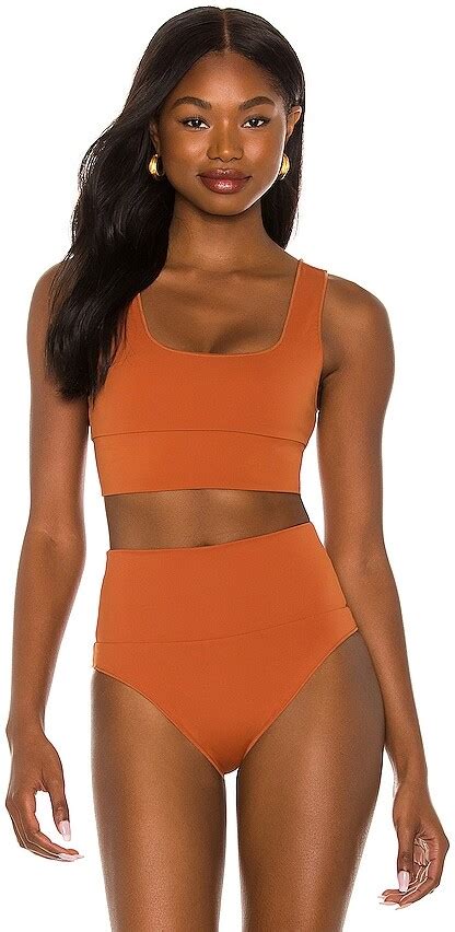 It S Now Cool The Contour Crop Bikini Top Shopstyle Two Piece Swimsuits