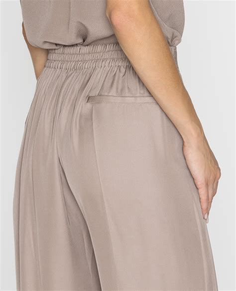 Silk Pleated Pants Grana