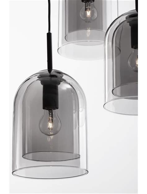 Nova Luce Modern Pendant Glass Luminaires Velor Double Layered