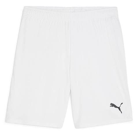 PUMA Fußball Shorts teamGOAL Weiß Schwarz unisportstore de