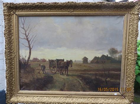 Henk Van Leeuwen Henk Van Leeuwen Olieverf Op Doek Landschap Met